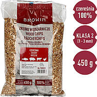 Деревна щепа тріска для копчення/грилю, вишня - 450 г (клас 2)
