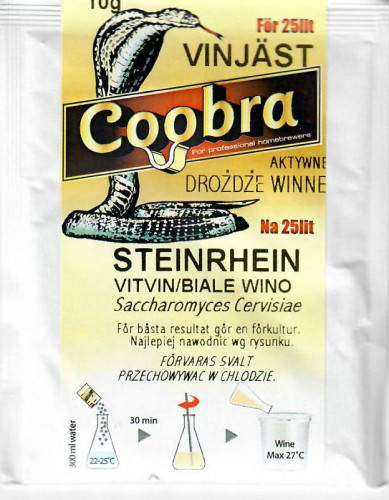 Coobra Дріжджі винні Steinrhein 10г