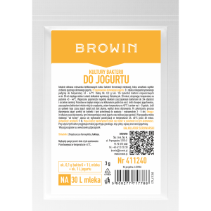 Культурні бактерії для йогурту - 3г на 25л, Browin