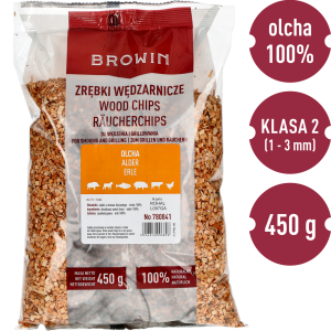 Деревна щепа для копчення/грилю, вільха - 450 г (клас 2)