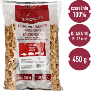 Деревна тріска для копчення/грилю, вишня - 450 г (клас 10)