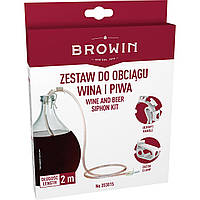 Набір для переливання вина із затискачем і тримачем - 2м Browin