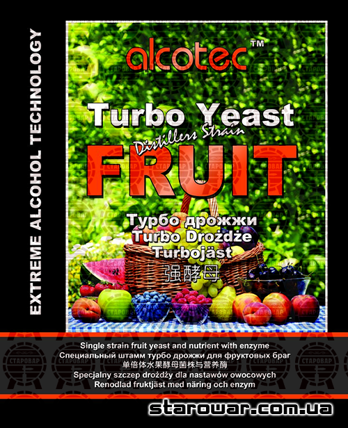 Дріжджі для фруктів та ягід Turbo Fruit Alcotec — изображение 2
