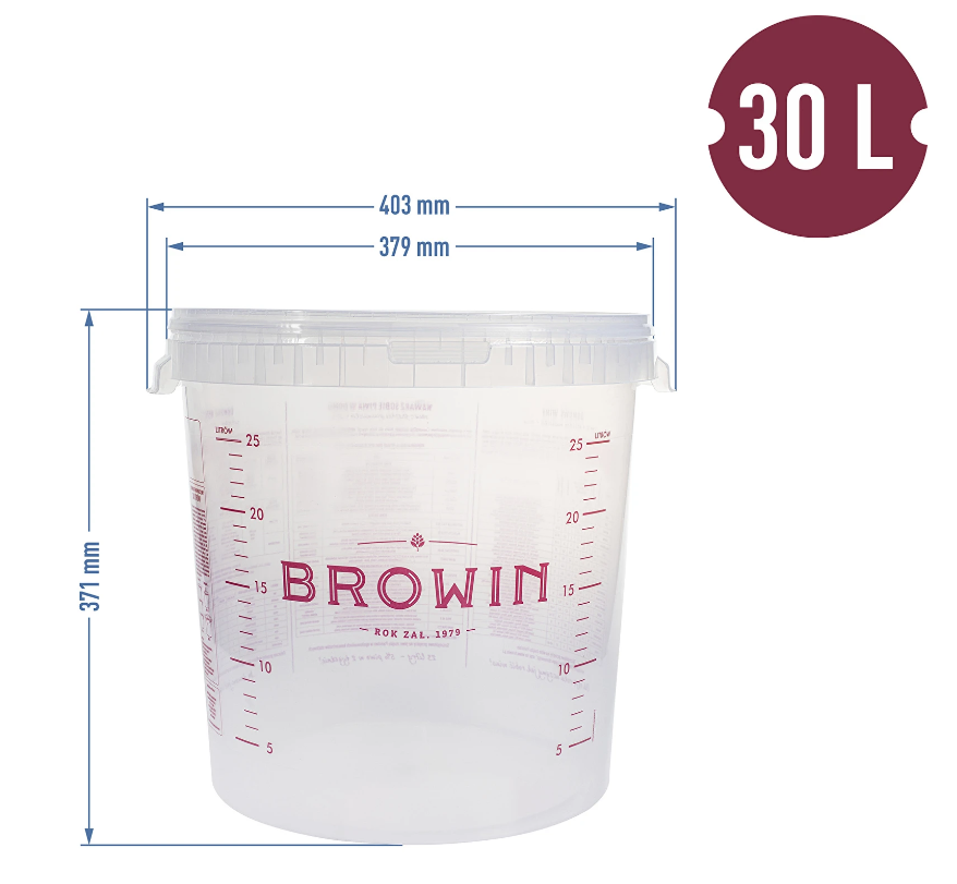 Browin Ємність для бродіння 30л та 2 гідрозатвори — изображение 3