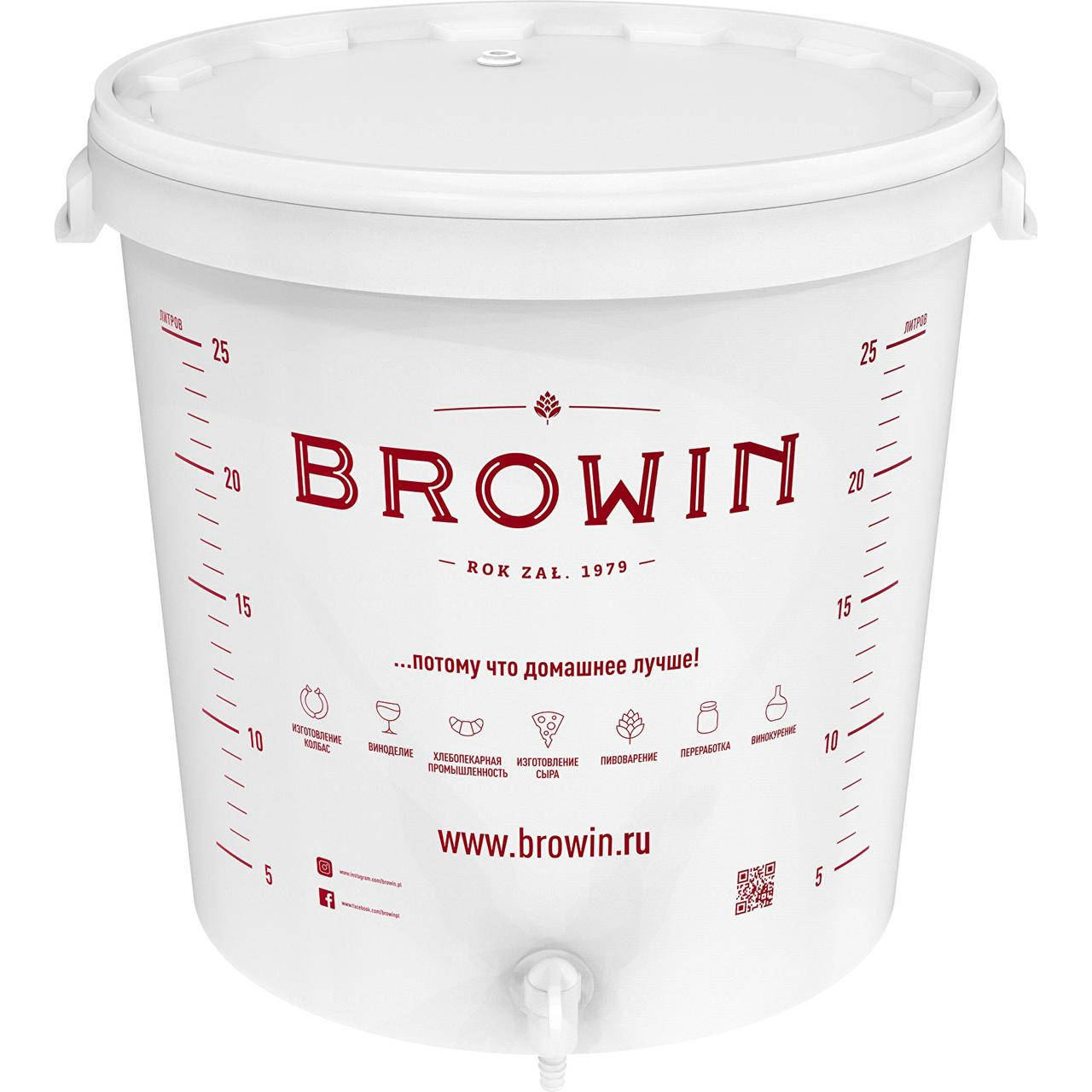 Biowin ємність бродлива з краном 30 л, RU