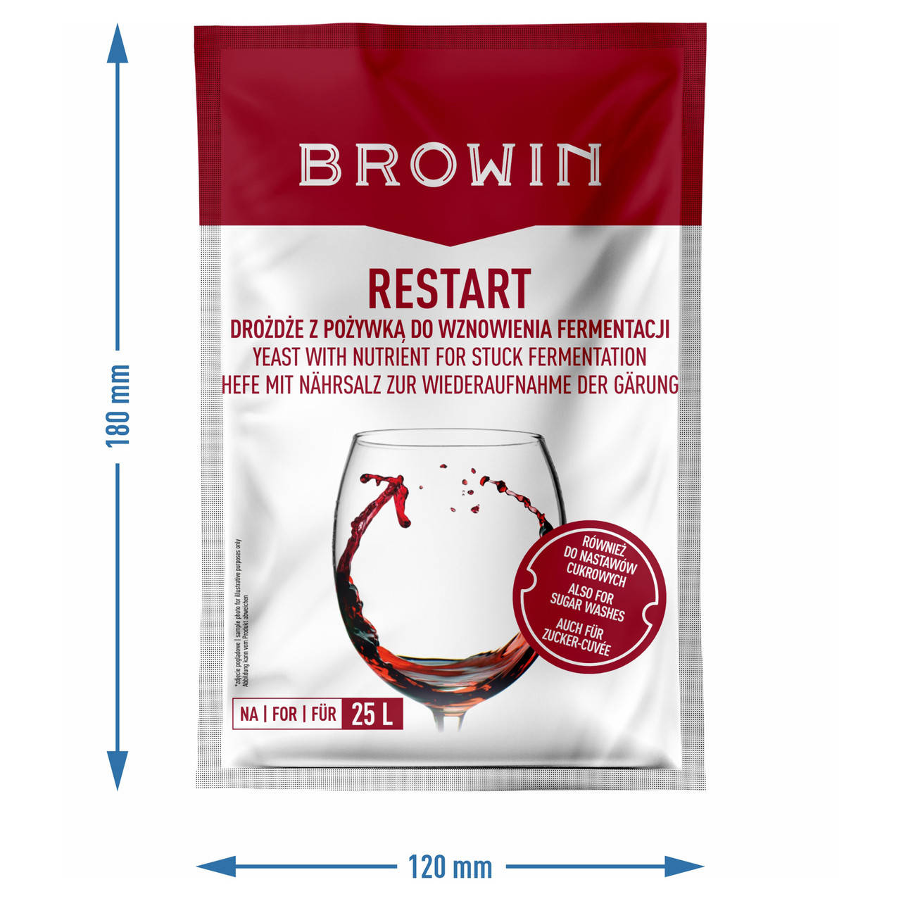 BIOWIN сухі дріжджі Restart для відновлення бродіння — изображение 5