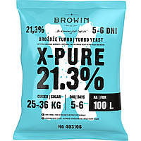 Дріжджі Turbo X-Pure 21,3% Browin 360г на 100л