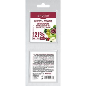 Дріжджі Bayanus + поживні речовини - універсальні - 21%, 17 г на 25л Browin