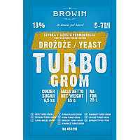 Дріжджі Turbo Grom 5-7 днів, 85 г на 25л Browin