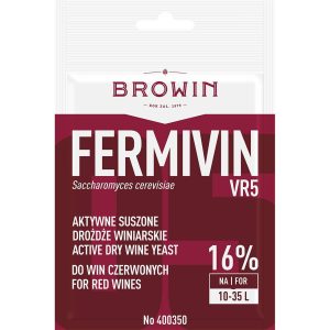 BIOWIN сухі дріжджі Fermivin VR5 для червоних (бездотна доставка з ЄС від виробника)