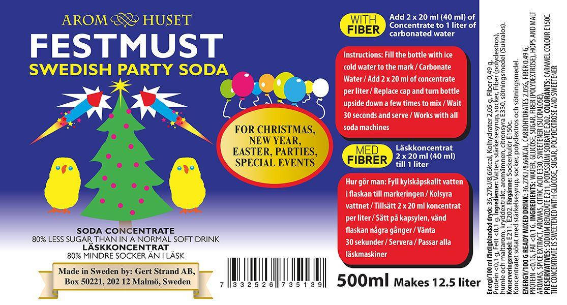 Смакова есенція Swedish Party Soda, 0,5 л — изображение 2