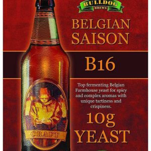 Сухі пивоварні дріжджі BullDog B16 Belgian Saison, 10 г