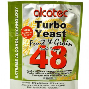 Alcotec Дрожжи спиртовые Turbo Yeast Fruit Grain 48