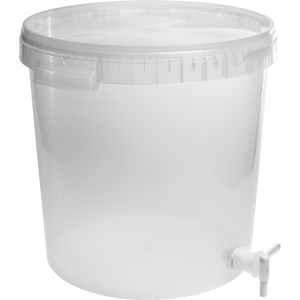 Biowin ємність прозора бродяча без мірок із краном, 30 л.