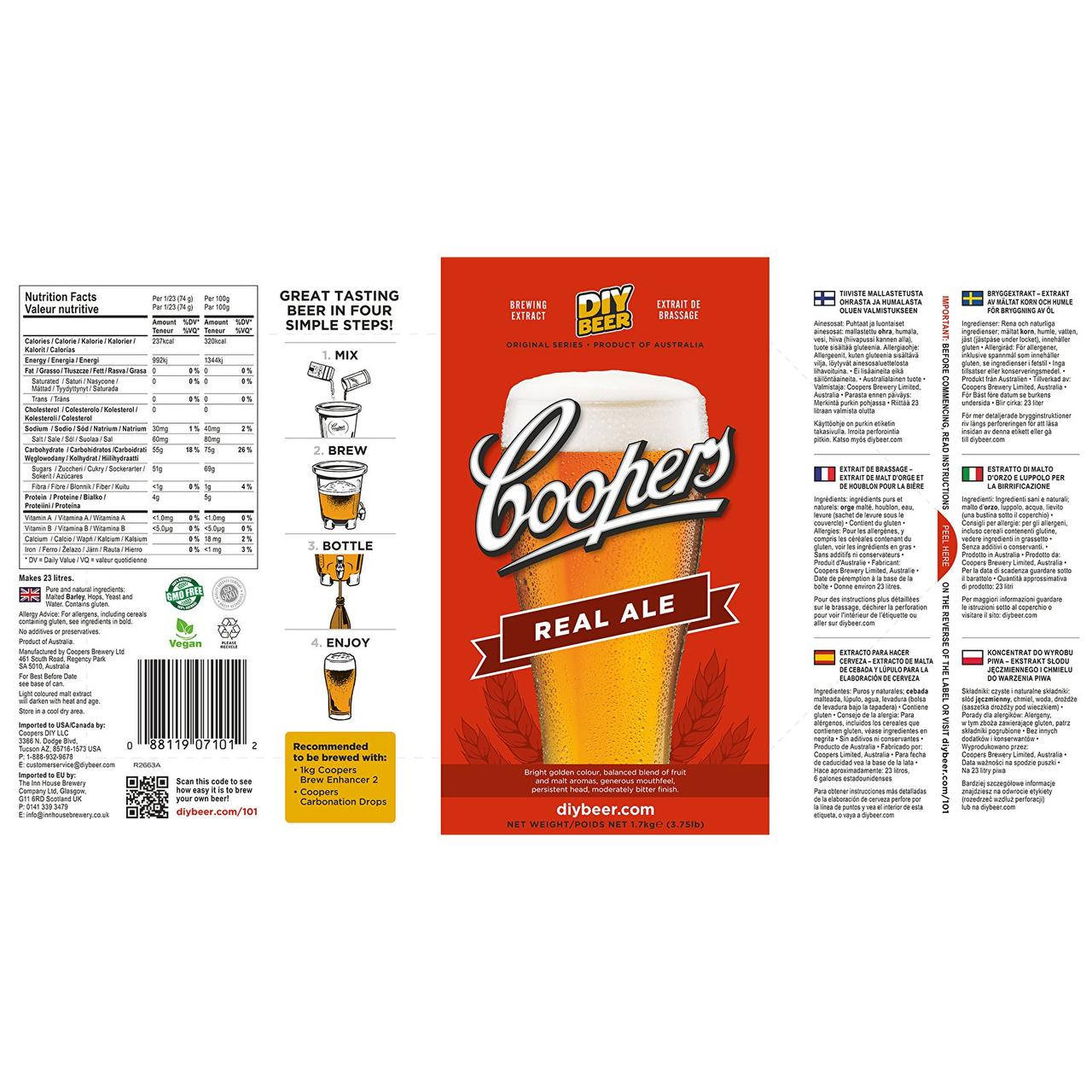 Coopers Хмільний солодовий екстракт REAL ALE 1,7 кг — изображение 3