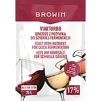 BIOWIN Дрожжи ViniTurbo для быстрого брожения, 20г