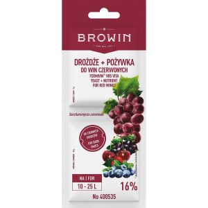 Дріжджі + поживні речовини для червоних вин Fermivin VR5 VITA - 17г - на 10-25л, Browin