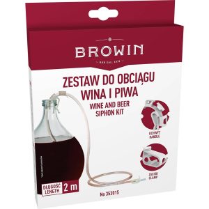 Набір для переливання вина із затискачем і тримачем - 2м Browin