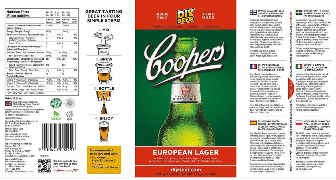Coopers Хмільний солодовий екстракт European Lager 1,7 кг — изображение 3