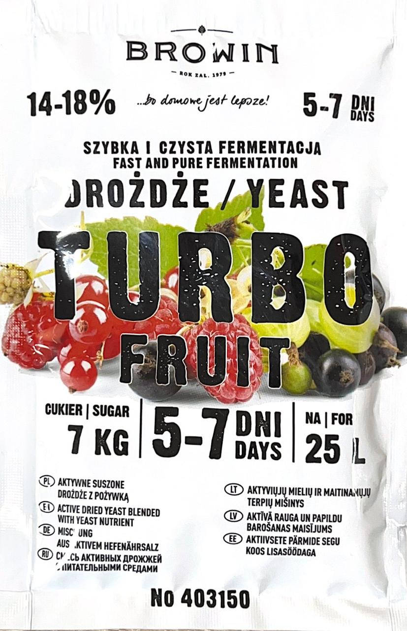 Biowin дріжджі TurboFruit для фруктів і ягід