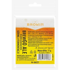 Сухі дріжджі для пивоваріння верхньої ферментації Brewgo Ale Browin 406221