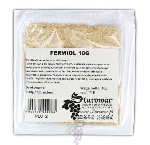 Дрожжи спиртовые для зерновых FERMIOL 10г