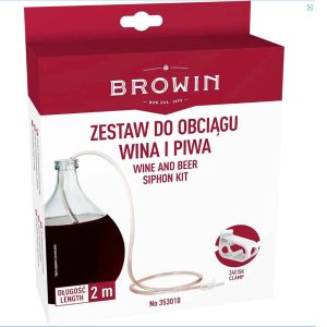 Набір для переливання вина (пива) із затискачем - 2 м, Browin