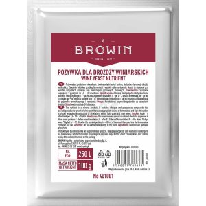 Живильне середовище для винних дріжджів - 100г на 250л, Browin