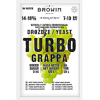 Дріжджі Turbo Grappa для фруктів і ягід - 120 г на 25л, Browin