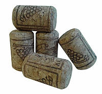 Корок агломераційний, циліндричний, темний 38/23 мм, 100 шт.