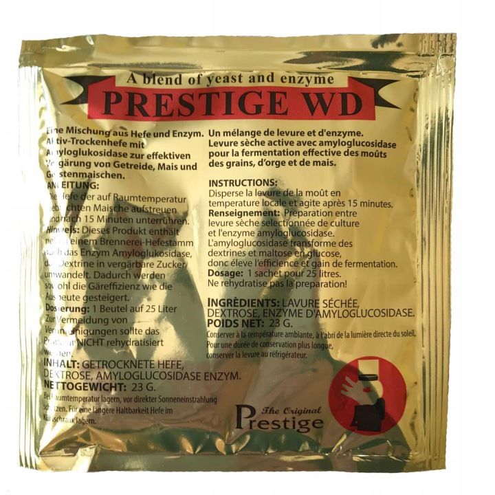 Дріжджі для віскі на 25л WD з аміноглюкозідазою Prestige 22670 - Зображення 4
